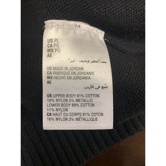 Charter Club Cotton Knit Metallic Colorblock Sweater Size PL - Picture 8 of 8